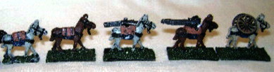 Gatling Gun on Pack Mules